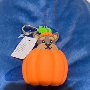 Orange Pumpkin Dog Hand sanitizer holder